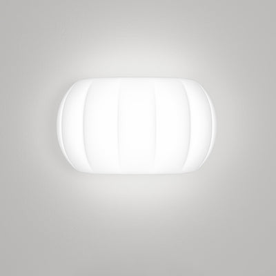 Applique murale LED elliptique en forme de citrouille en fer et acrylique de simplicité moderne pour chevet 