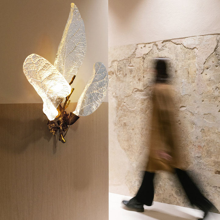 Modern Light Luxury Creative All-Copper Resin 2/3-Light Wall Sconce Lamp