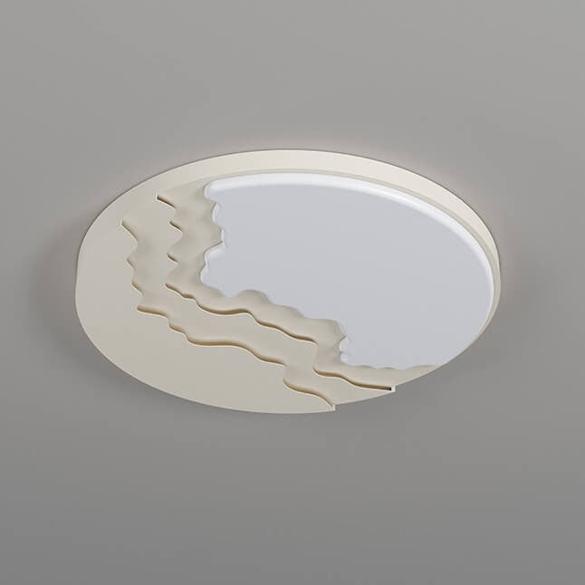 Modern Minimalist Creative Acrylic Wave LED Flush Mount Ceiling Light