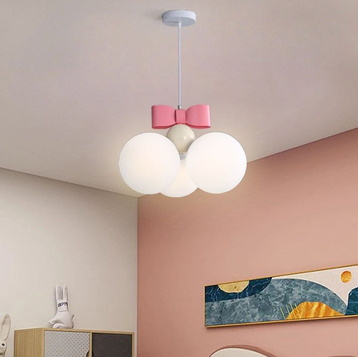 Modernes minimalistisches Bogen-rundes Eisen-Harz-1/3-Licht-Pendellicht für Schlafzimmer 