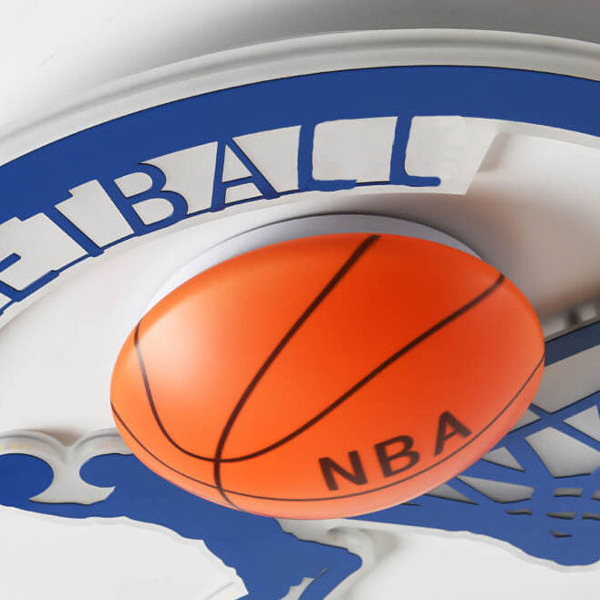 إضاءة سقف مثبتة للأطفال LED أكريليك لكرة السلة من NBA بتصميم بسيط وإبداعي 