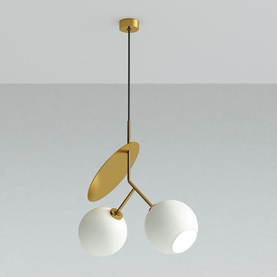 Moderne kreative Kirschglas-Eisen 1/2-Licht Pendelleuchte 