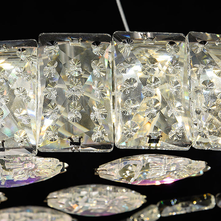 Modern Art Deco Butterfly Crystal Hardware LED Chandelier For Living Room