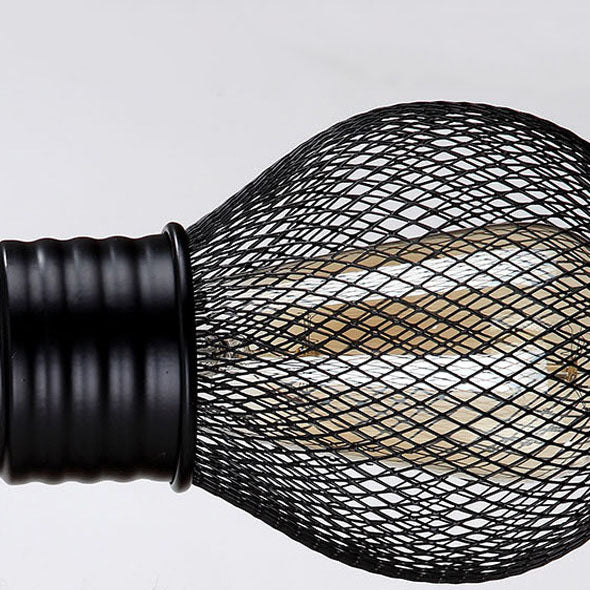 Traditionelle Vintage Holzbalken Eisenkäfig 1-Licht Wandleuchte Lampe für Wohnzimmer 