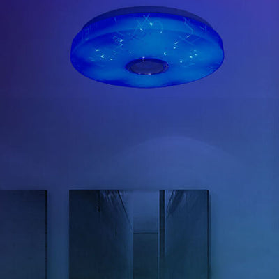 Luz de Montaje Empotrado LED Redonda Blanca Minimalista Moderna con Control Inteligente por APP y Bluetooth 