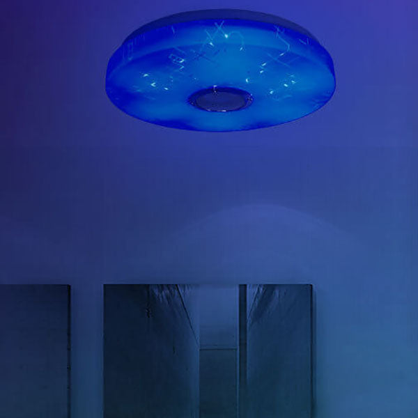 Luz de Montaje Empotrado LED Redonda Blanca Minimalista Moderna con Control Inteligente por APP y Bluetooth 