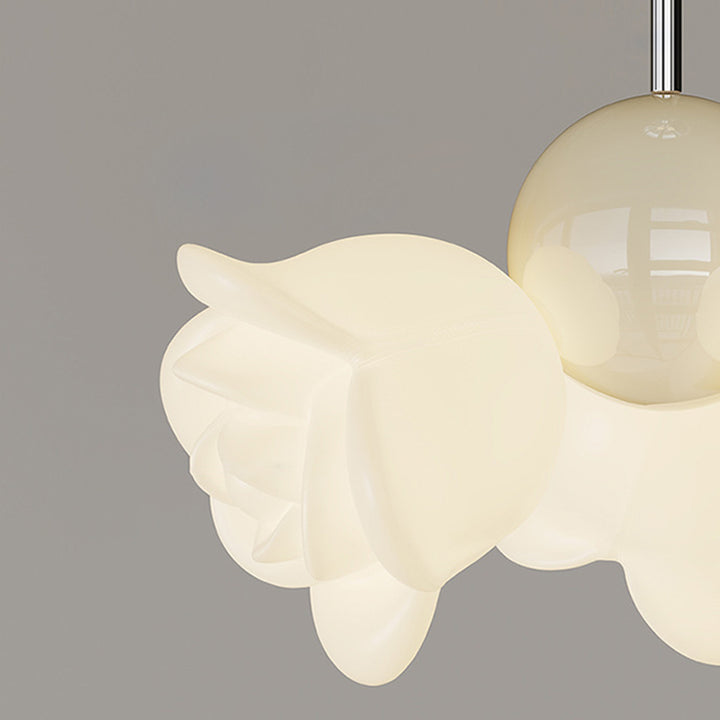 Plafonnier LED semi-encastré en fer PE orbe rose créatif contemporain pour salon 