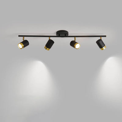 Modern Creative Acrylic Track Spotlight LED Semi-Flush Mount Ceiling Light