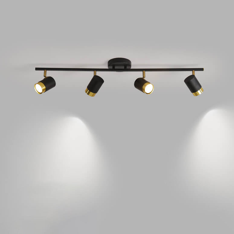 Moderne kreative Acryl-Track-Spotlight LED-Deckenleuchte mit halb bündigem Einbau 