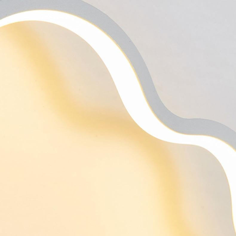 Zeitgenössische Einfachheit Aluminium Wolke Rahmen Silikon Streifen LED Kinder Wand Leuchte Lampe Für Schlafzimmer 
