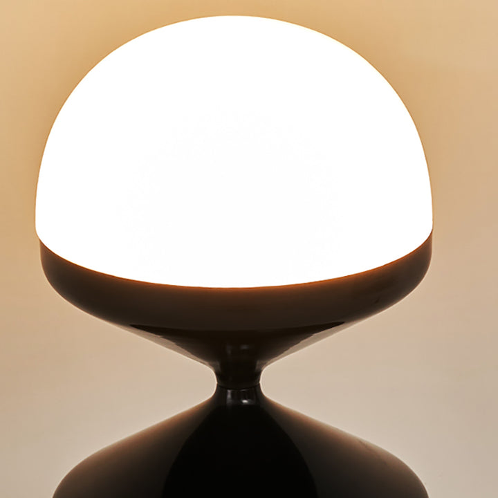 Lampe de table contemporaine en fer et verre à 1 lumière de style scandinave pour chambre à coucher 