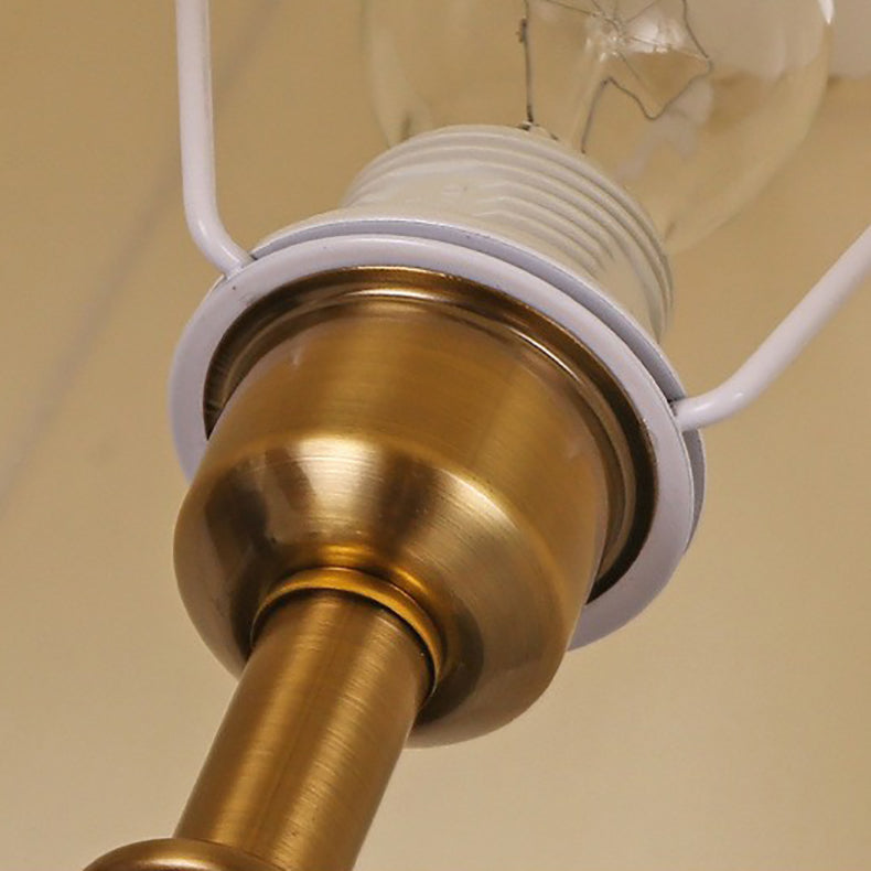 Traditionelle europäische Zylinder-Hardware-Kristallgewebe-1-Licht-Tischlampe für Schlafzimmer 