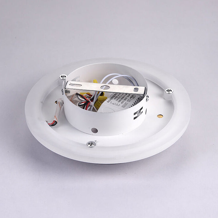 Luz de techo LED de montaje empotrado de hierro acrílico simple nórdico cuadrado círculo 