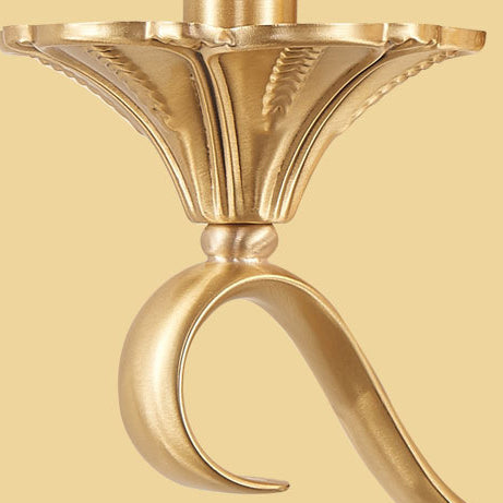 Zeitgenössische Luxus-Vollkupferglas-Regenschirmform 1/2-Licht-Wandleuchterlampe für Schlafzimmer 