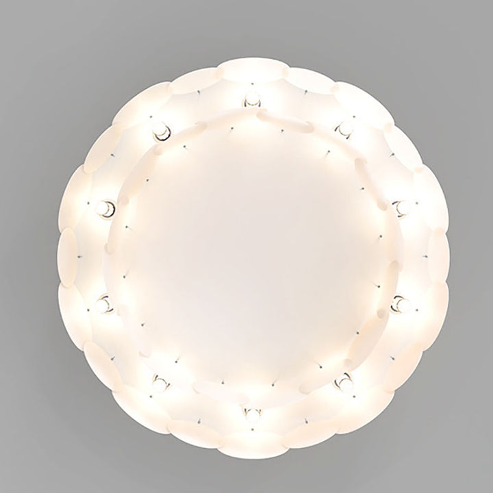 Plafonnier Art Déco Moderne en Fer PVC Rond Pièce 6/10 Lumières Pour Chambre à Coucher 