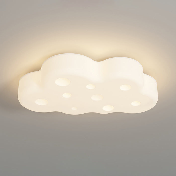Zeitgenössische nordische Eisen-Acrylwolke LED-Unterputz-Deckenleuchte für Schlafzimmer 