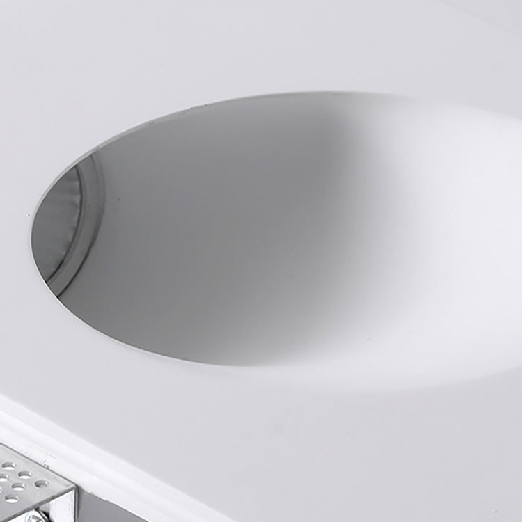 Moderne minimalistische runde Aluminiumgips LED eingebettete Wandleuchte Lampe für Wohnzimmer 