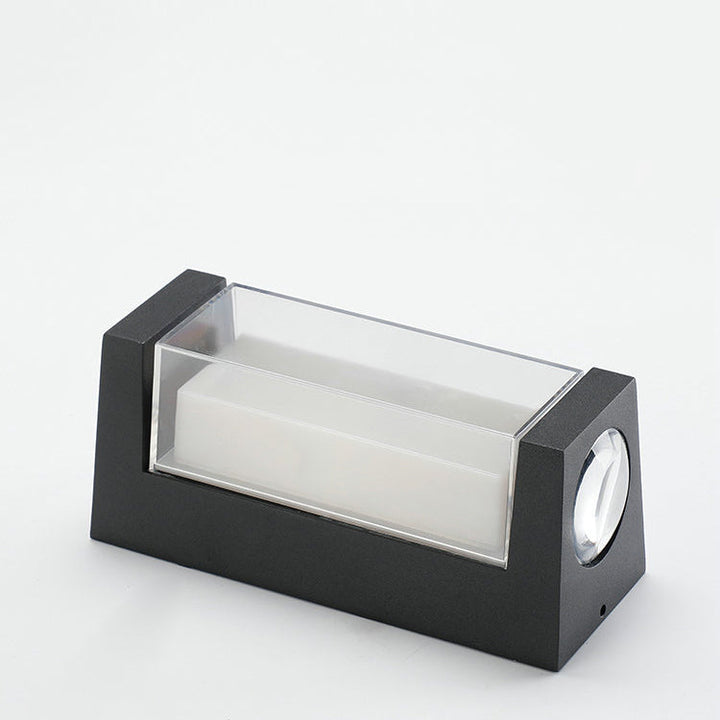 Applique murale étanche LED lumineuse en aluminium de simplicité contemporaine pour patio extérieur 