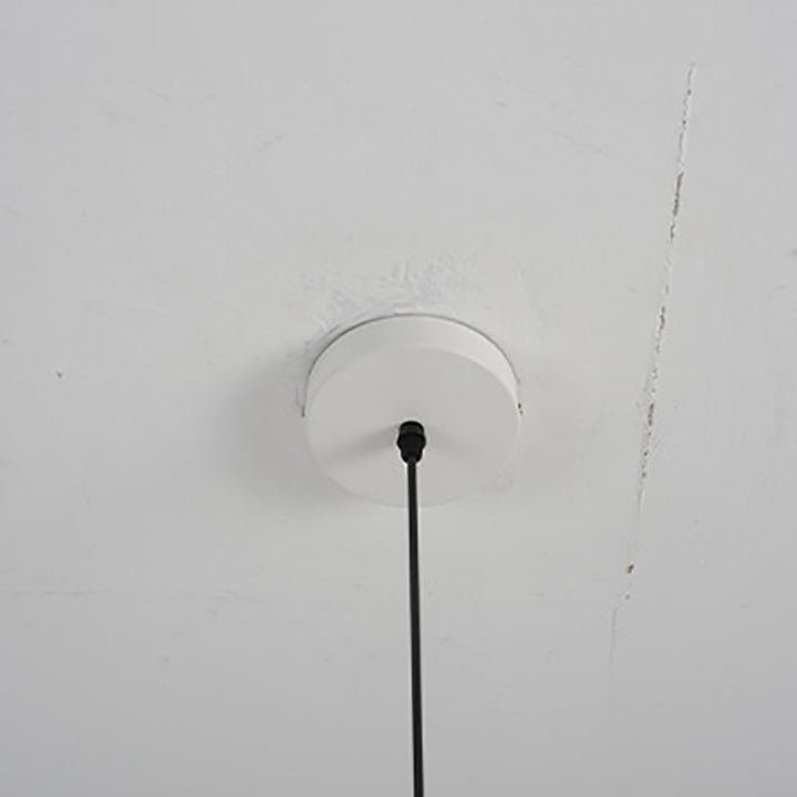 Lustre suspendu elliptique à 3 lumières en fer rétro contemporain pour salle à manger 
