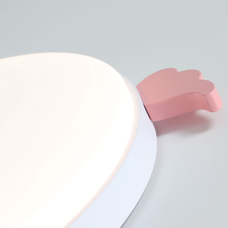 Lámpara de techo de montaje empotrado LED de acrílico, madera de roble e hierro, redonda, pequeña, con alas creativas contemporáneas, para sala de estar 