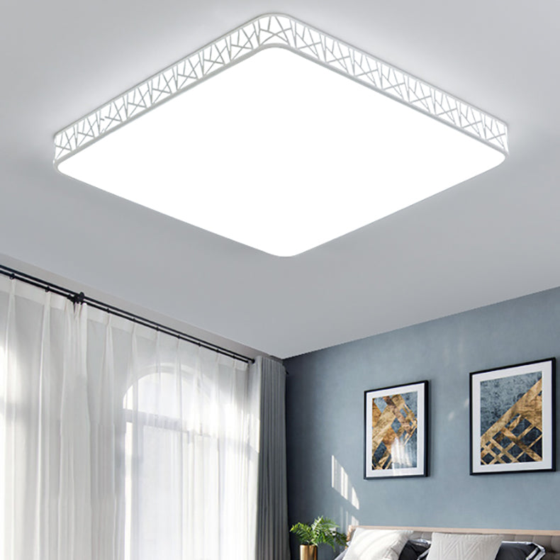 Moderne minimalistische quadratische Acryleisen LED-Deckenleuchte für Schlafzimmer 