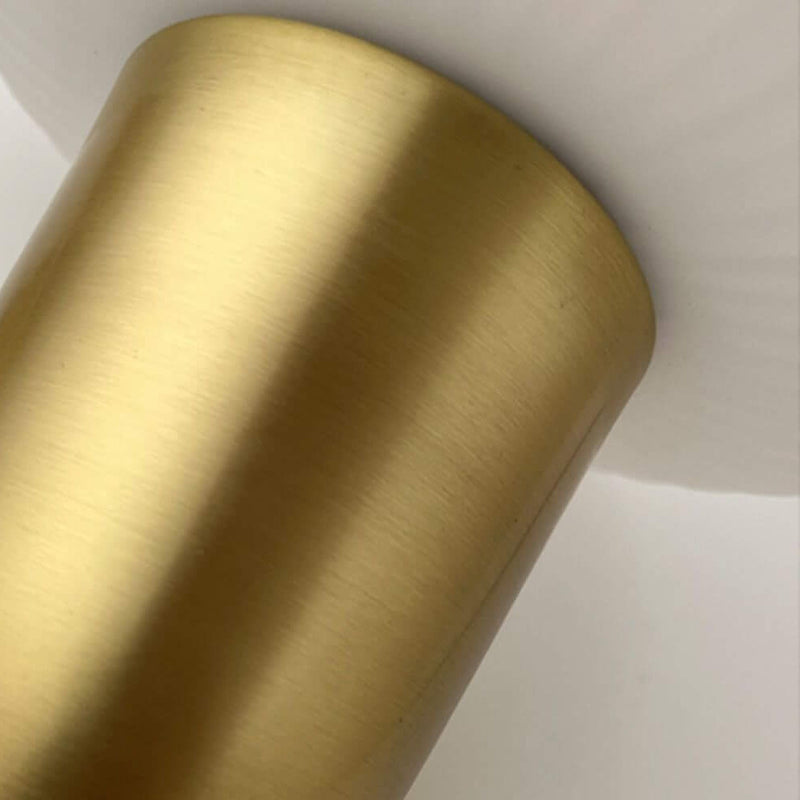 Japanischer Wabi-Sabi Messing Halbkreis Faltglas 1-Licht Pendelleuchte 