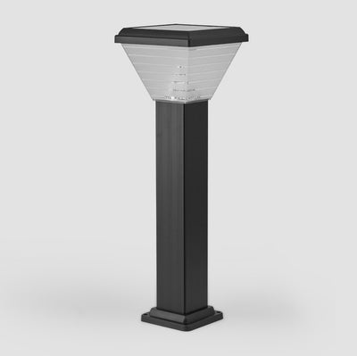 ضوء خارجي LED مقاوم للماء ABS PC أسطواني مربع حديث بسيط يعمل بالطاقة الشمسية للحديقة 