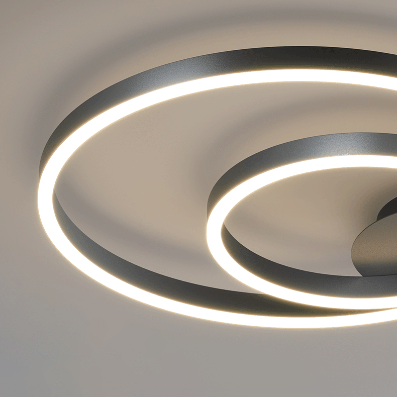 Lumière de plafond LED encastrée moderne minimaliste géométrique carré cercle ligne en aluminium pour salon 