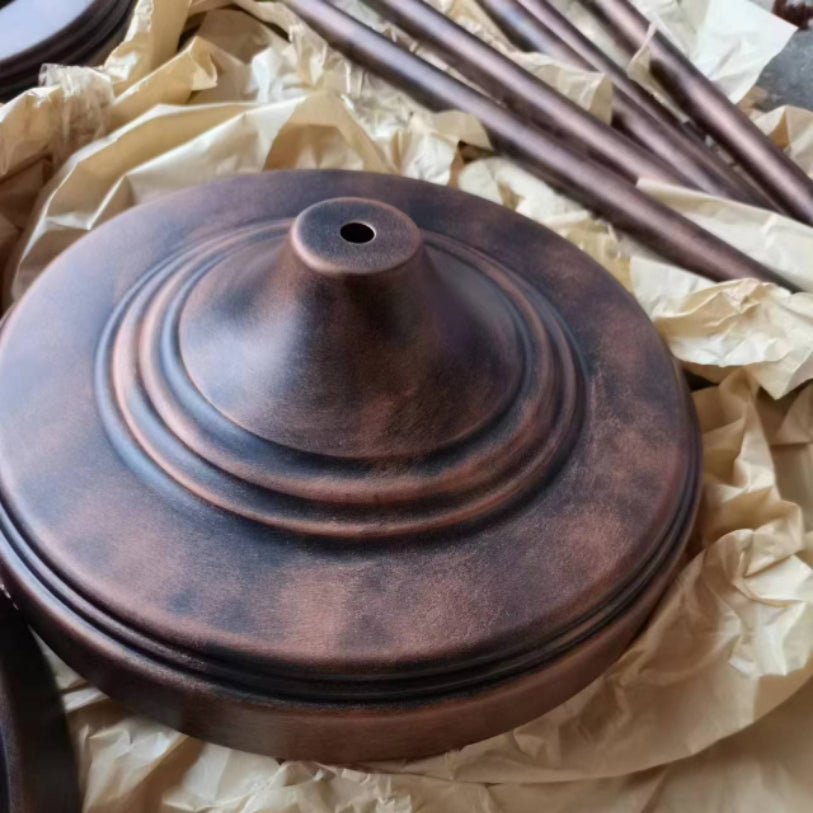Lámparas de pie con brazo articulado de 1 luz de bronce industrial 