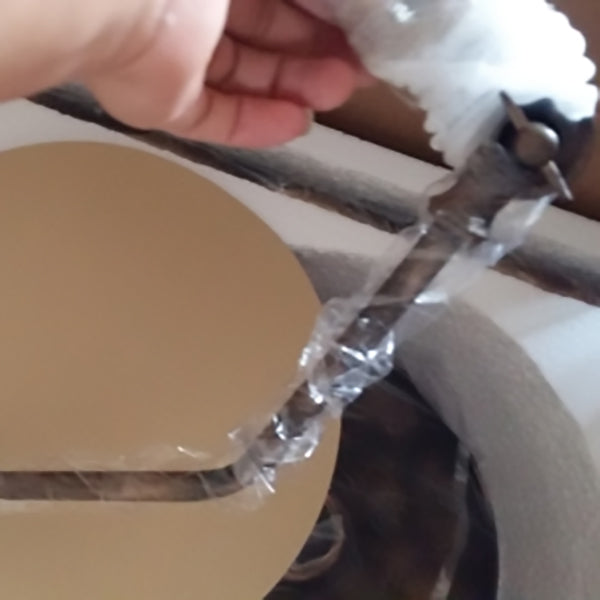Lámparas de pie con brazo articulado de 1 luz de bronce industrial 