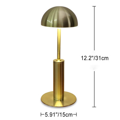Lampe de table LED rechargeable en fer forgé européen 