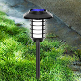 Matériel de cylindre solaire étanche minimaliste moderne ABS LED lumière de paysage extérieur pour jardin 