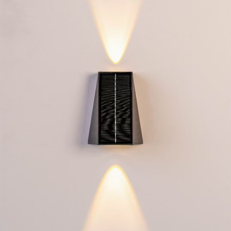 Modern Simplicity Solar Waterproof ABS Acrylic Cubic LED Wall Sconce Lamp For Outdoor Patio