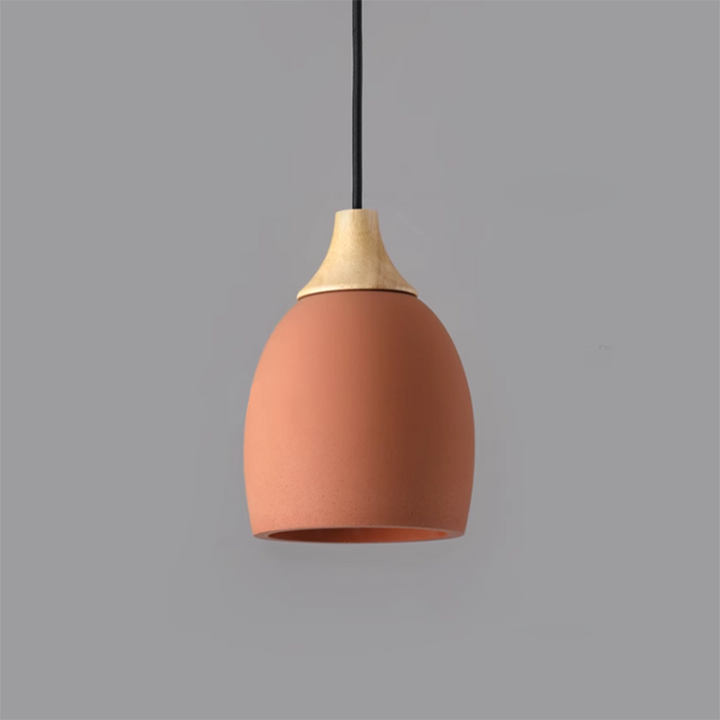 Minimalist Cement Dome 1-Light Pendant Light