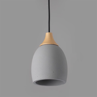 Suspension Luminaire Minimaliste en Dôme de Ciment à 1 Lumière 