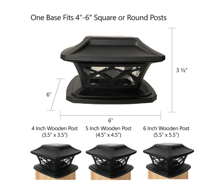 Contemporary Scandinavian Solar Waterproof Square PP LED Outdoor Light For Garden