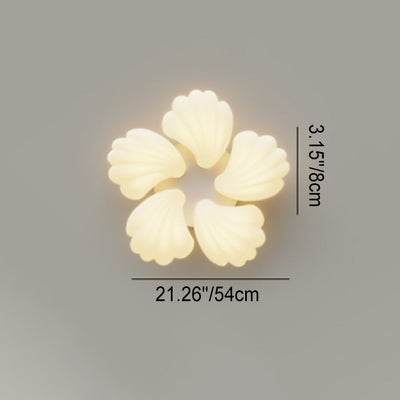 Luz de techo empotrada LED de hierro PE de concha minimalista moderna para dormitorio 
