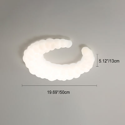 Luz de techo empotrada LED de hierro minimalista moderno para dormitorio 