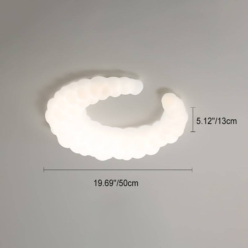 Luz de techo empotrada LED de hierro minimalista moderno para dormitorio 