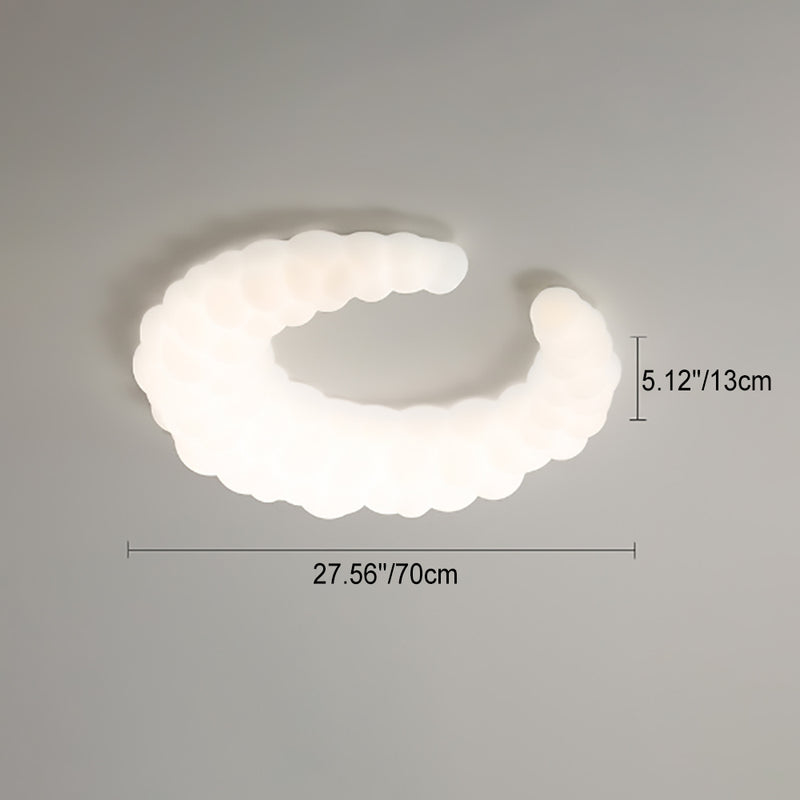 Luz de techo empotrada LED de hierro minimalista moderno para dormitorio 
