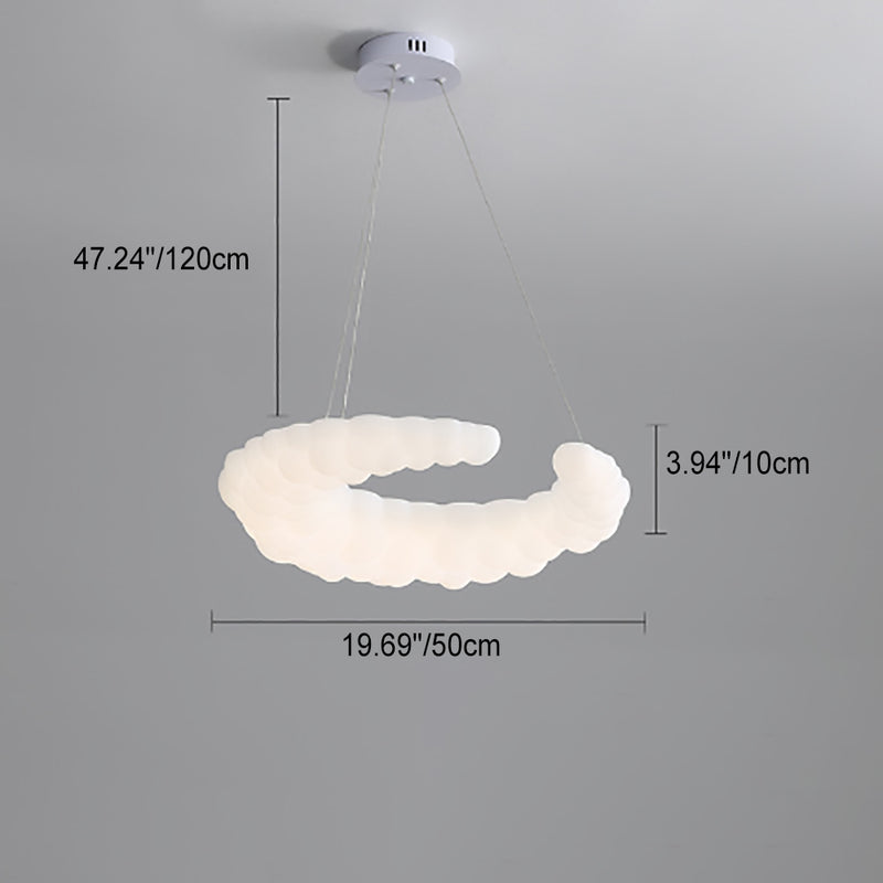 Lámpara colgante LED de hierro minimalista moderna para dormitorio 
