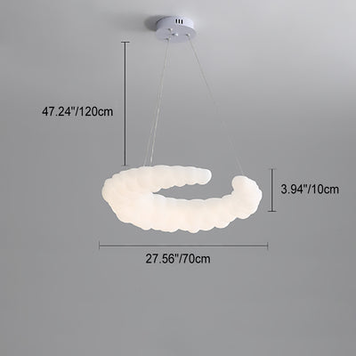 Lámpara colgante LED de hierro minimalista moderna para dormitorio 