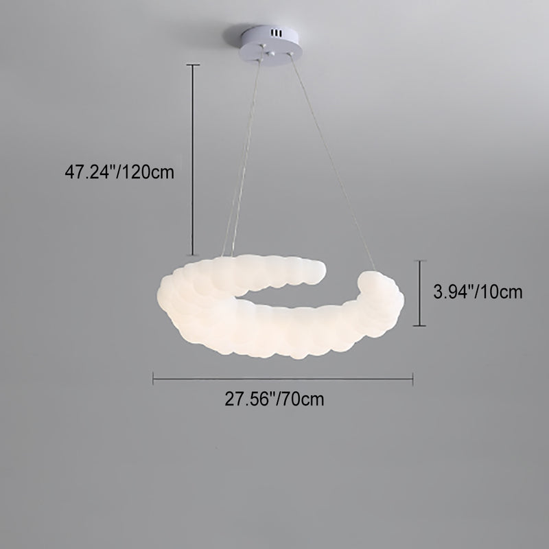 Lámpara colgante LED de hierro minimalista moderna para dormitorio 