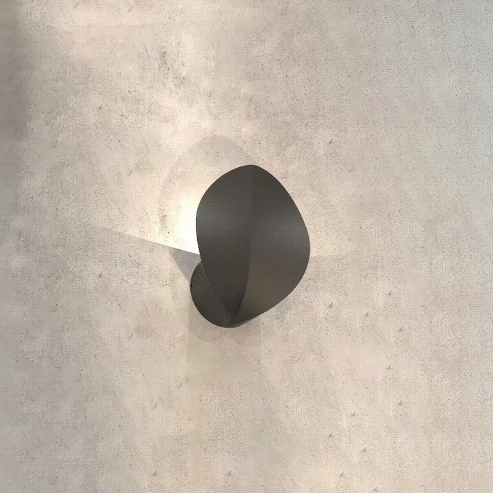 Applique murale LED elliptique en aluminium étanche nordique contemporain en forme de trèfle à quatre feuilles pour terrasse extérieure 
