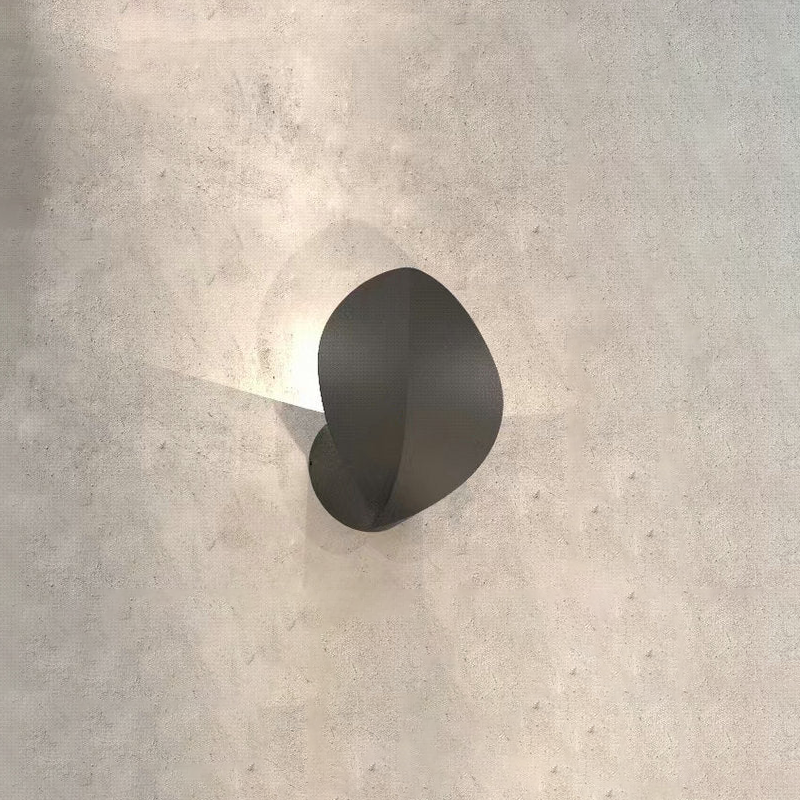 Applique murale LED elliptique en aluminium étanche nordique contemporain en forme de trèfle à quatre feuilles pour terrasse extérieure 