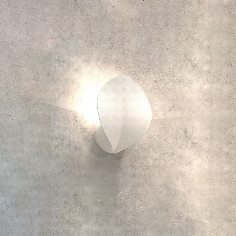 Applique murale LED elliptique en aluminium étanche nordique contemporain en forme de trèfle à quatre feuilles pour terrasse extérieure 