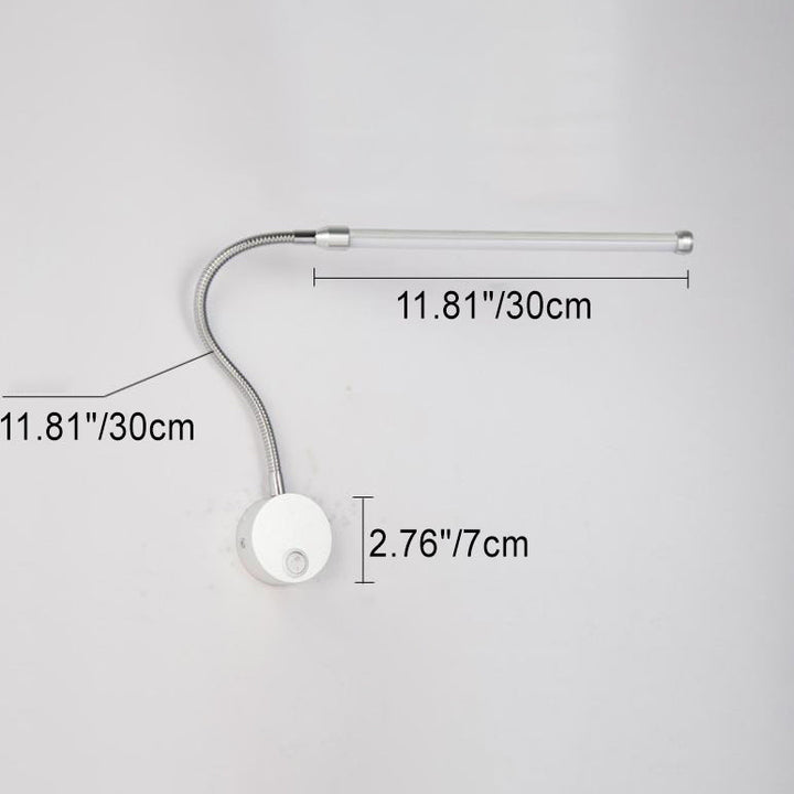 Moderne Einfachheit Aluminium PC Streifen LED Wandleuchte Lampe Für Nacht 