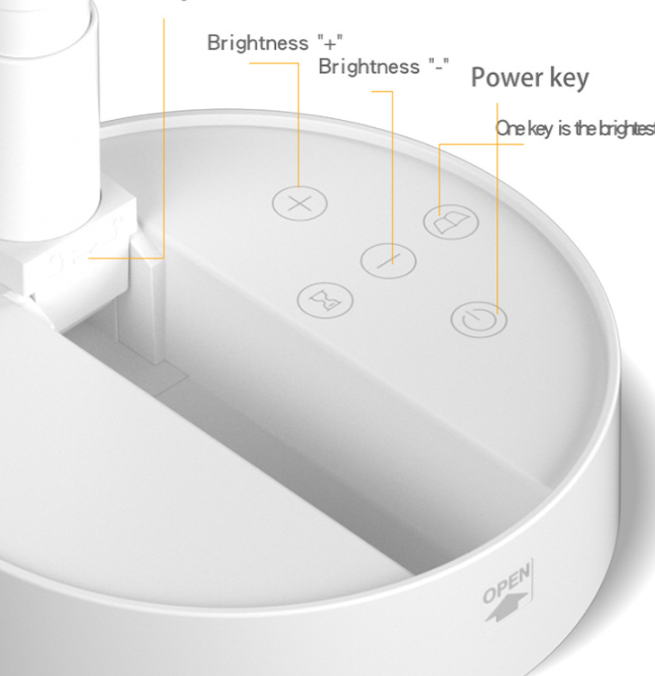 Lampe de table LED pliable rechargeable par USB pour étudiant 