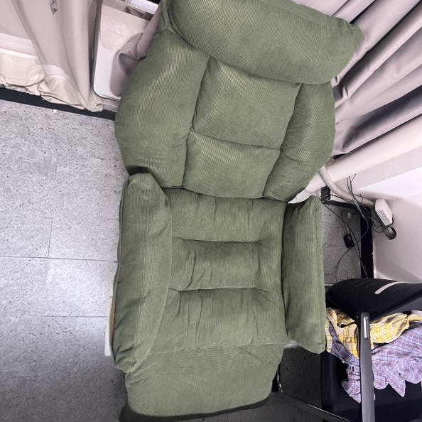 Simplicité Moderne Repose-pieds Carré en Velours Côtelé Coton Éponge Fer Acier au Carbone Réglable Pour Chambre 