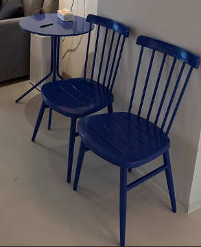 Mesa de Centro Redonda de Hierro Escandinava Contemporánea para Sala de Estar 